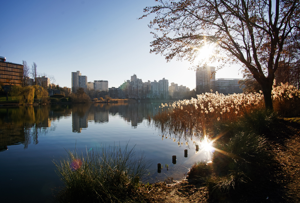 Modern towers reflection in the Lake of Creteil city in Val de VAL DE MARNE SDIAG DIAGNOSTIQUES IMMOBILIERS